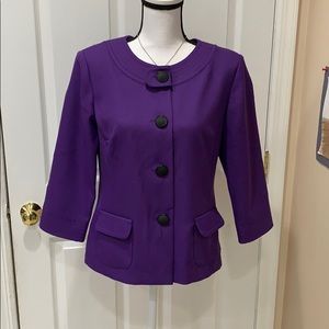 CLEARANCE Perceptions NY Purple top sz 8/10